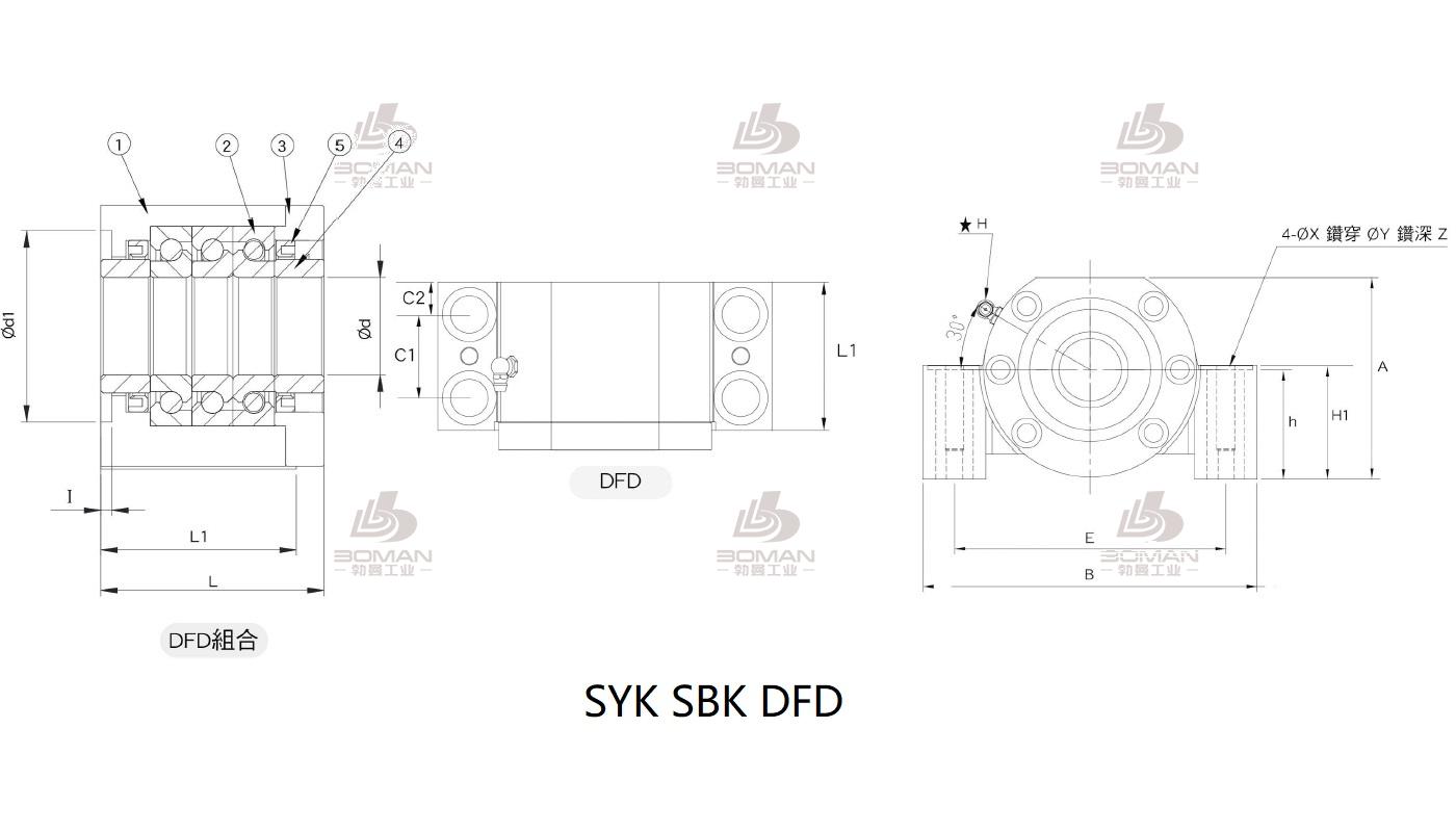 SYK FKA15H syk丝杆固定端和支撑端